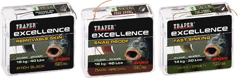 TRAPER PLECIONKA EXCELLENCE TOUCHDOWN CAMOU WEED 20 m / 14 kg