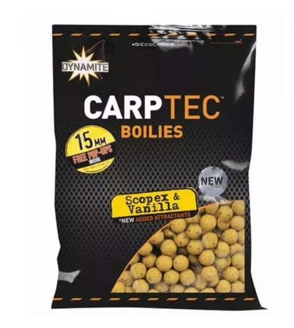 DYNAMITE BAITS CARPTEC KULKI 15mm SCOPEX VANILIA 1,8kg