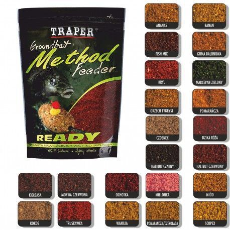 TRAPER ZANĘTA METHOD FEEDER READY GOTOWA 750g ORZECH TYGRYSI