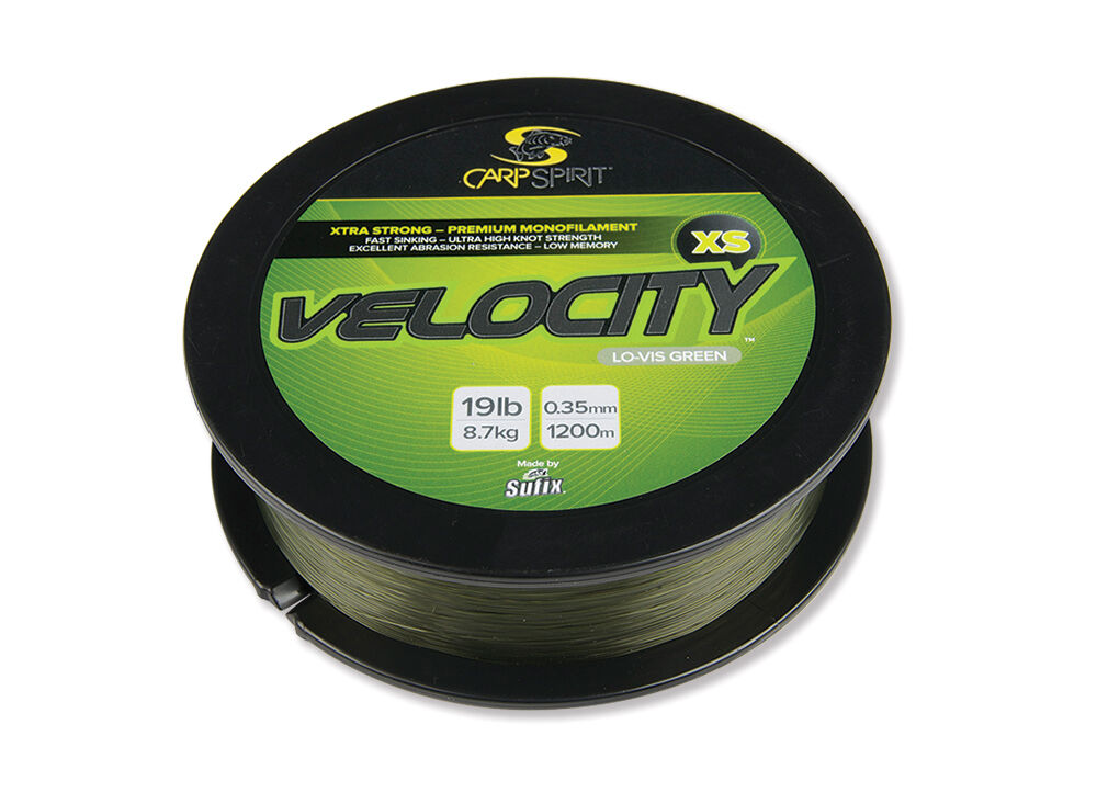 CARP SPIRIT ŻYŁKA VELOCITY XS ZIELONA 0,25 1200m