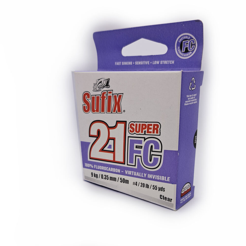 SUFIX ŻYŁKA SUPER 21 FLUOROCARBON CLEAR 50m 0,33