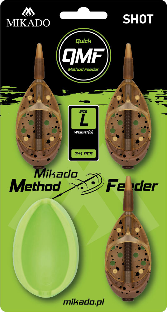 MIKADO KOSZYK METHOD FEEDER SHOT QMF L 3x60g