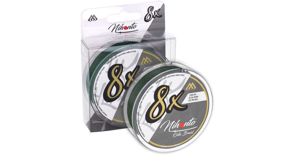 MIKADO PLECIONKA NIHONTO OCTA BRAID GREEN 150m 0,14mm