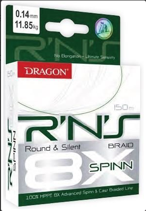 DRAGON PLECIONKA RNS 8X SPINN 0,14mm 11,85kg ZIELONA 150m