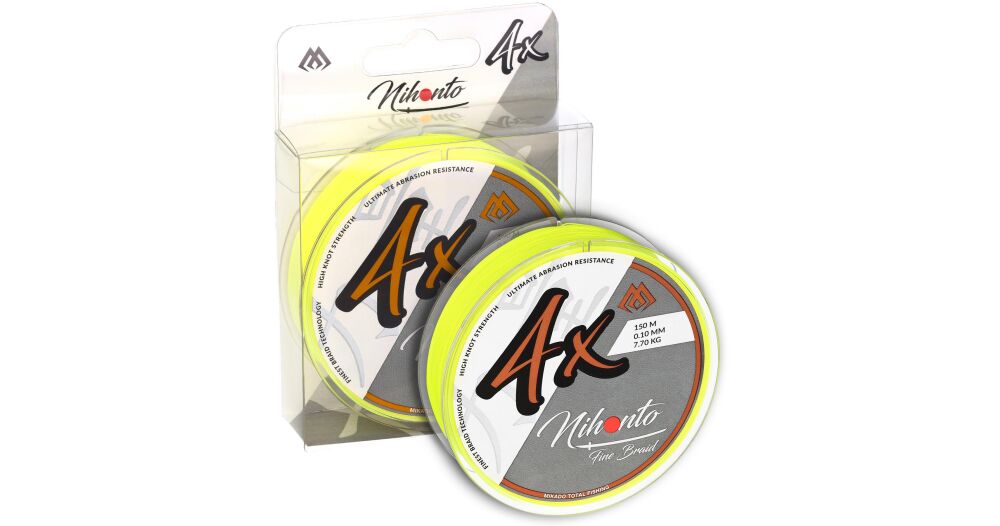 MIKADO PLECIONKA NIHONTO FLUO ŻÓŁTA 0,12mm 150m