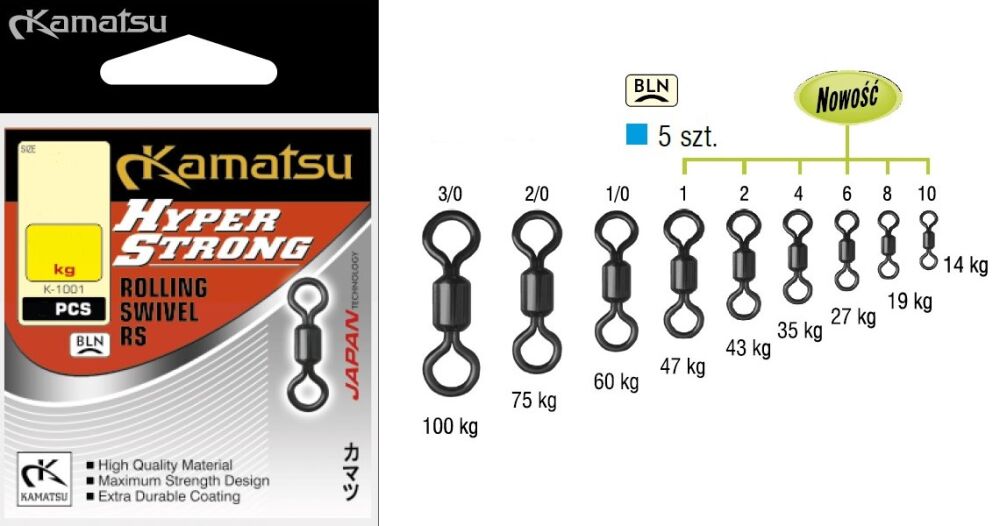 KAMATSU KRĘTLIK HYPER STRONG K1001 8 19kg