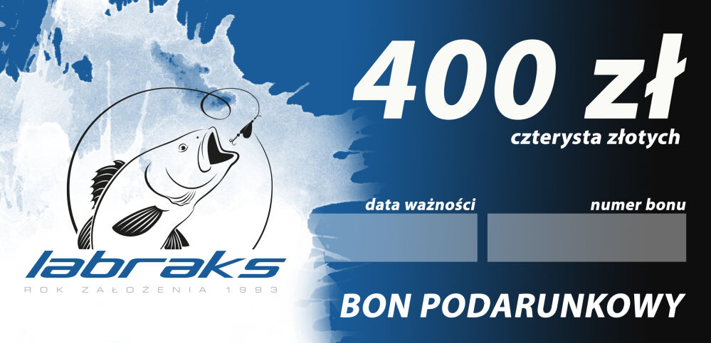 BON PODARUNKOWY 400 zł WERSJA ELEKTRONICZNA