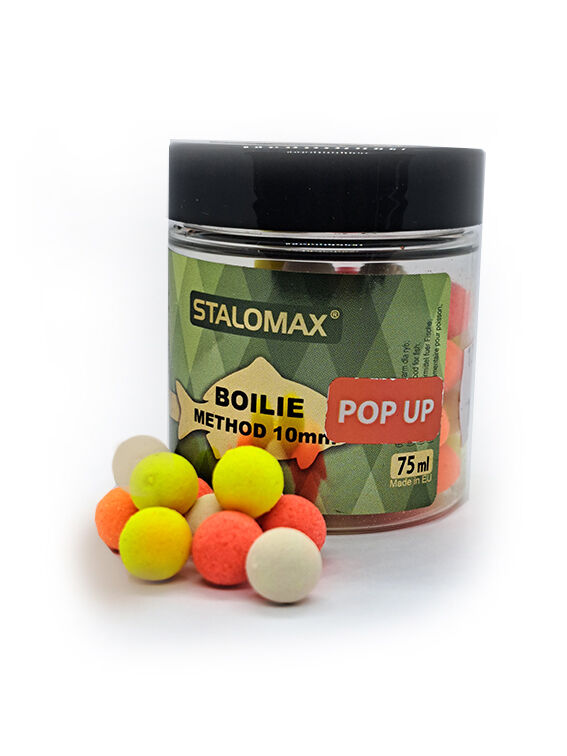 STALOMAX KULKI POP UP FLUO 10mm ROBAK CZERWONY 75ml