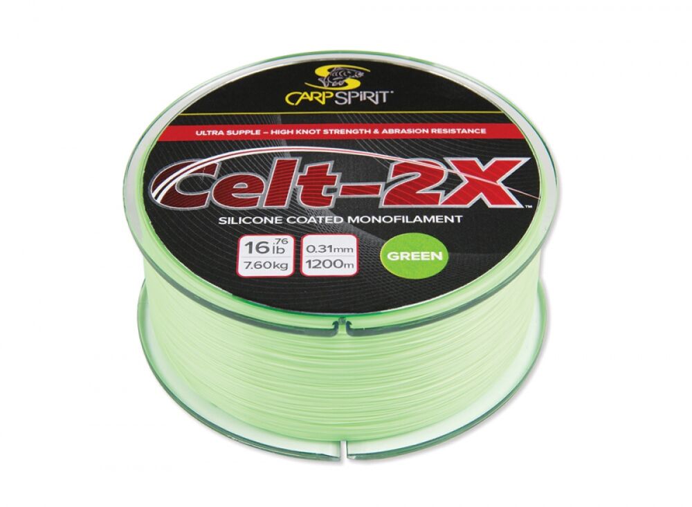 CARP SPIRIT ŻYŁKA CELT-2X GREEN 0,285mm 1400m