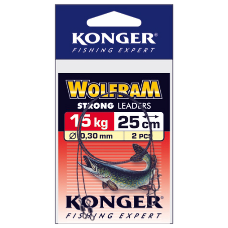 KONGER PRZYPON WOLFRAMOWY 25 cm 10 kg