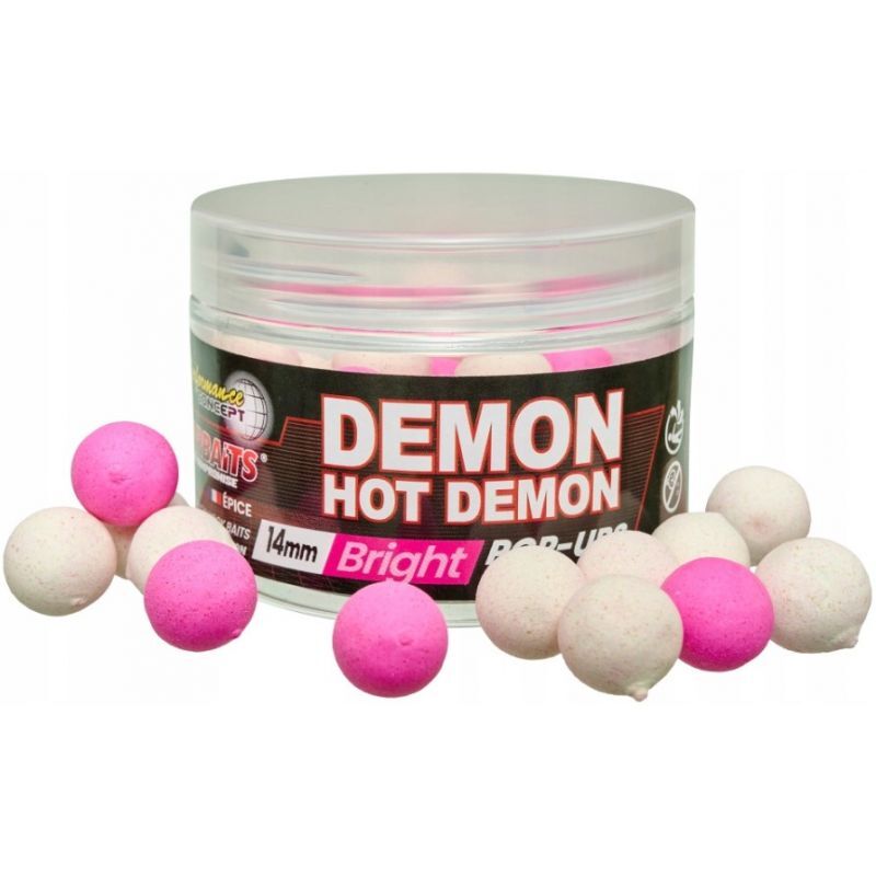 STARBAITS KULKI POP UP 50g HOT DEMON BRIGHT 14mm