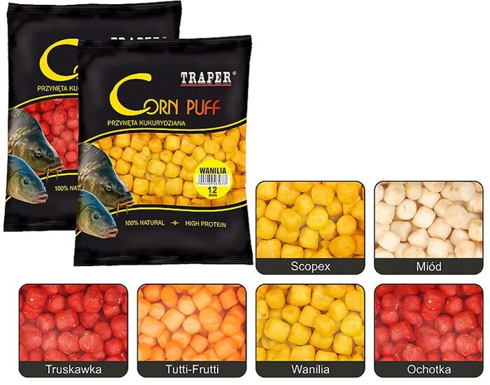 TRAPER PŁYWAJĄCA PRZYNĘTA HACZYKOWA CORN PUFF ANYŻ 20g 4mm 