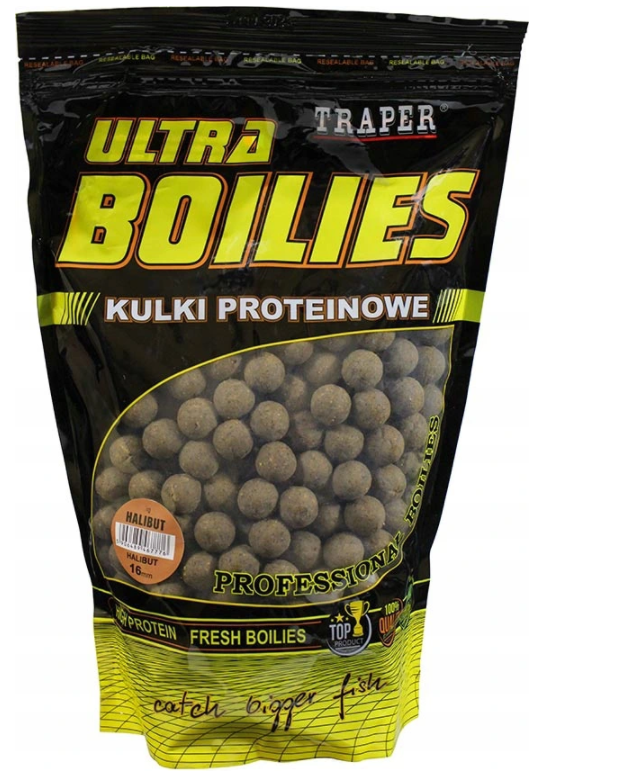 KULKI PROTEINOWE TRAPER ULTRA 16mm 1kg HALIBUT