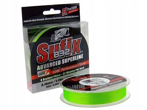 PLECIONKA SUFIX 832 120m 0,13mm NEON LIME