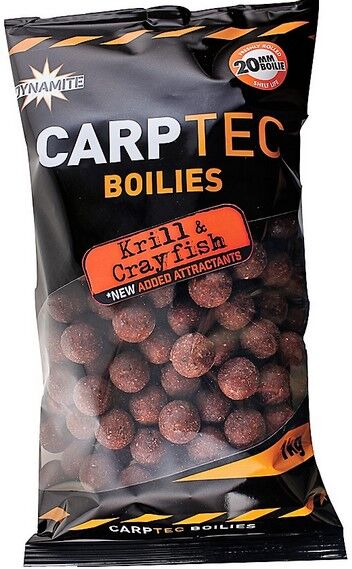 DYNAMITE BAITS KULKI CARP TEC 1kg 15mm KRILL CRAYFISH