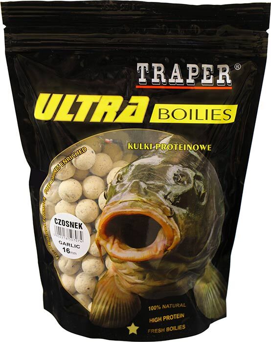 TRAPER KULKI PROTEINOWE ULTRA 1kg 16mm CZOSNEK