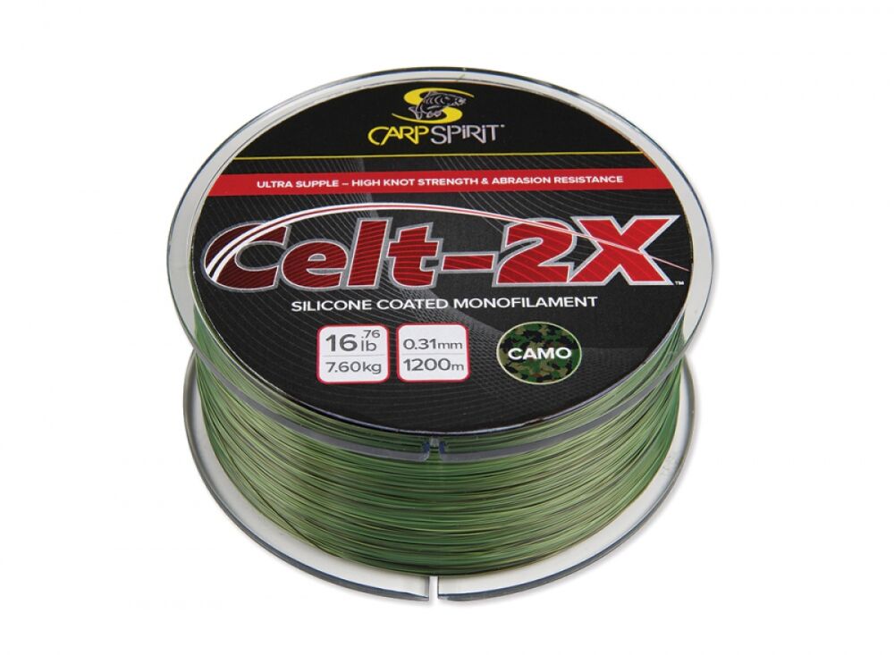 CARP SPIRIT ŻYŁKA CELT-2X CAMO 0,31mm 1200m