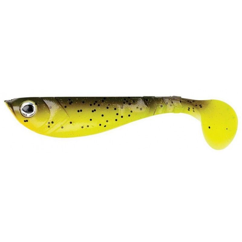 BERKLEY PRZYNĘTA GUMOWA PULSE SHAD 11cm BROWN CHARTREUSE