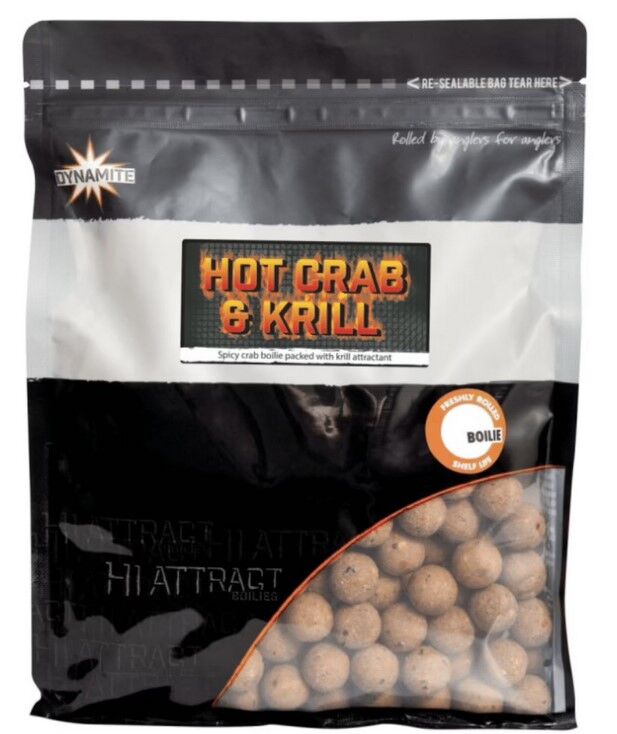 DYNAMITE BAITS KULKI 1kg HOT CRAB KRILL 26mm