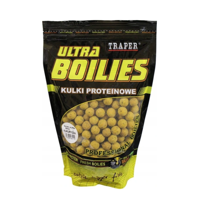 TRAPER KULKI PROTEINOWE ULTRA 500g 12mm KUKURYDZA