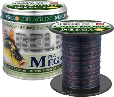 DRAGON ŻYŁKA MEGA BAITS CARP MONO 600m 0,25