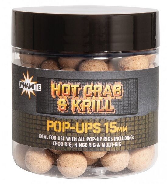 DYNAMITE BAITS KULKI HOT CRAB KRILL POP UP 15mm