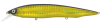 KAMATSU WOBLER TWITCHING MINNOW SP 160 F 002 GOLDEN HOLO