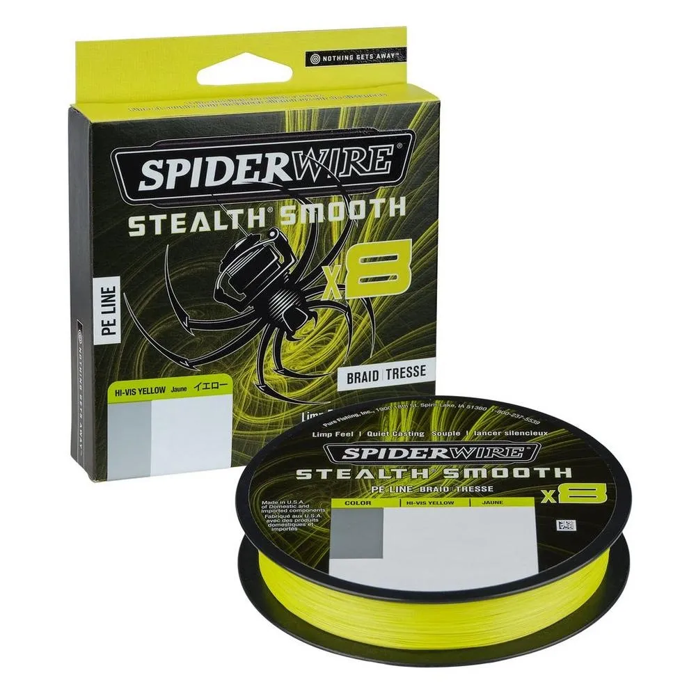 SPIDER WIRE PLECIONKA YELLOW X8 0,13mm 150m