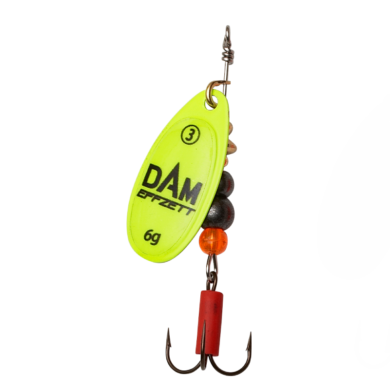 DAM EFFZETT BŁYSTKA FLUO SPINNER 12g 5 YELLOW