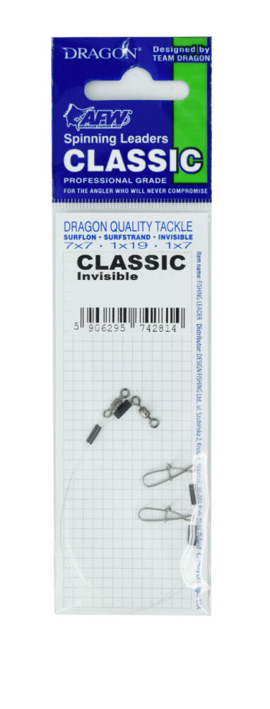 DRAGON PRZYPON CLASSIC INVISIBLE 10kg/25cm