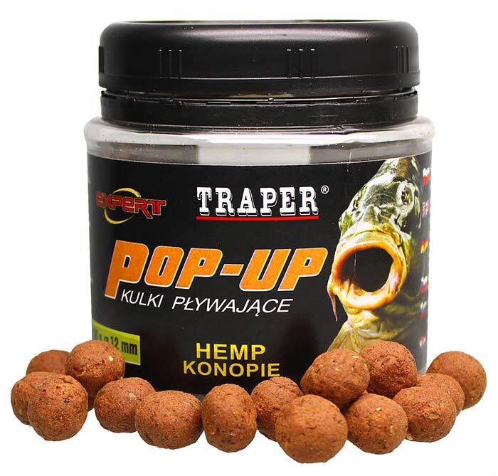 TRAPER KULKI PROTEINOWE POP-UP 18mm KONOPIE 50g