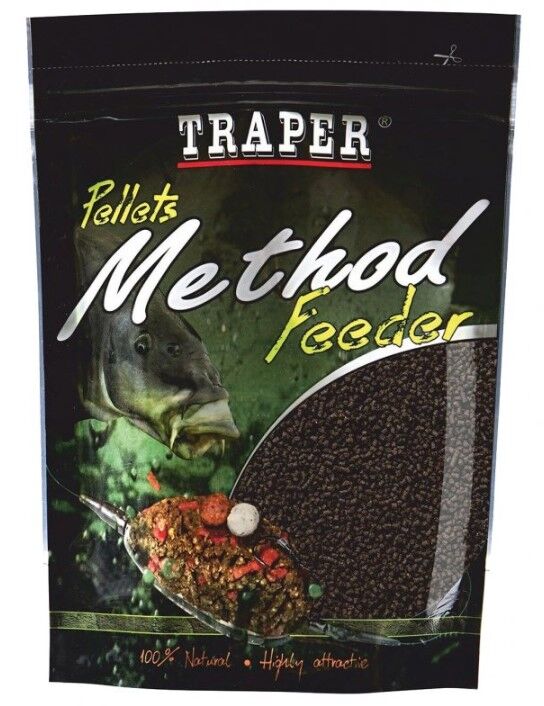 TRAPER PELLET METHOD FEEDER 500g 2mm HALIBUT RED