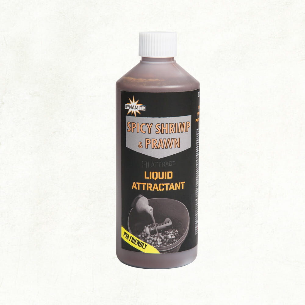 DYNAMITE BAITS LIQUID 500ml SPICY SHRIMP PRAWN