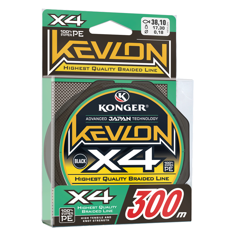 KONGER PLECIONKA KEVLON X4 OLIVE GREEN 300m 0,12mm