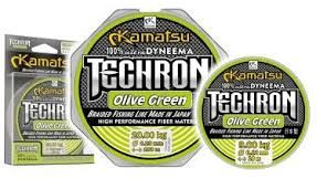 KAMATSU PLECIONKA TECHRON OLIVE GREEN 100m 0,04mm