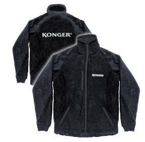 KONGER BLUZA POLAROWA CZARNA S