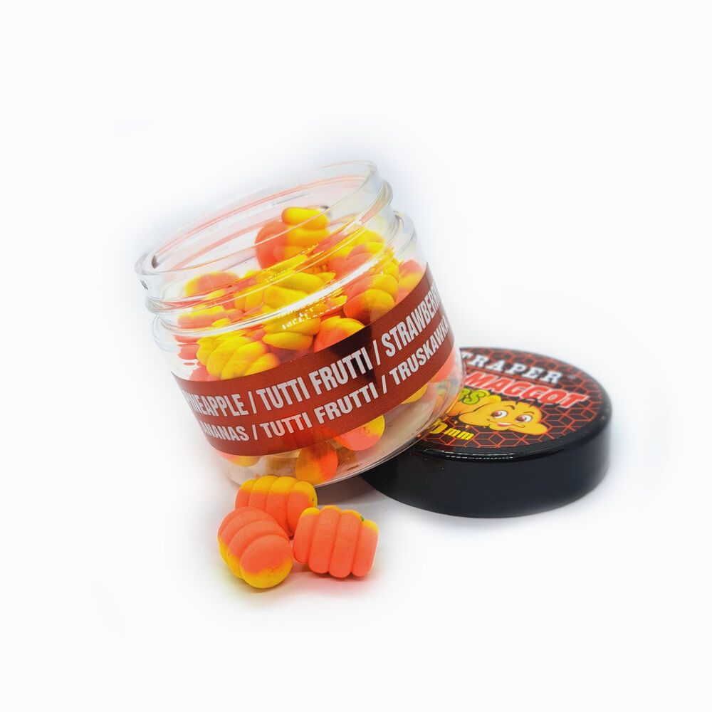 TRAPER MF WAFTERS MAGGOT 10mm 25g ANANAS TUTTI FRUTTI TRUSKAWKA