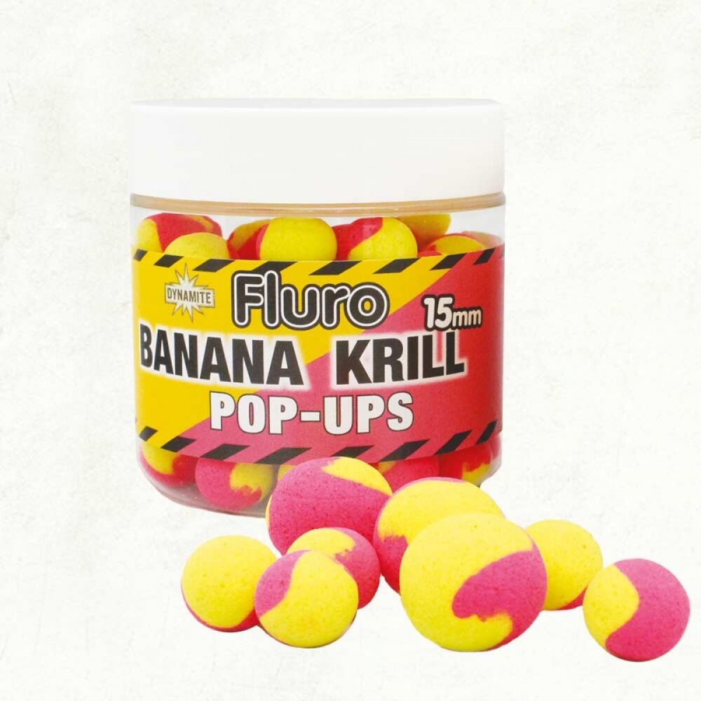 DYNAMITE BAITS KULKI TWO TONE POP UP 15 KRILL BANAN