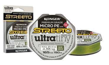 KONGER PLECIONKA ULTRA TINY OLIVE STREETO 150m 0,10mm