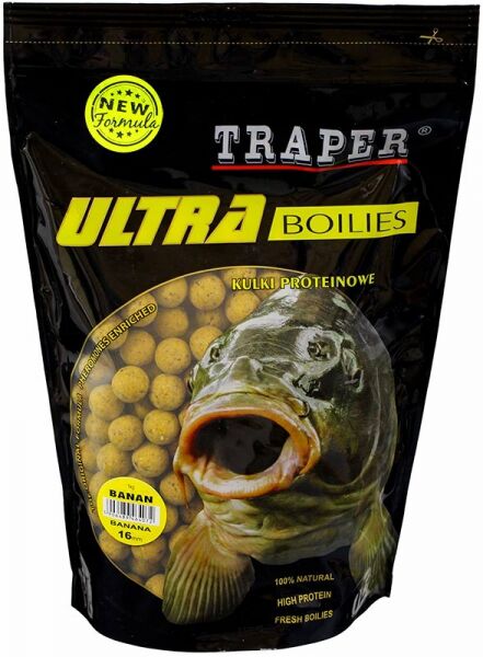 TRAPER KULKI PROTEINOWE ULTRA 5kg 16mm BANAN