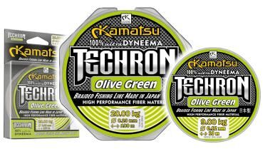 KAMATSU PLECIONKA TECHRON OLIVE GREEN 10m 0,03mm