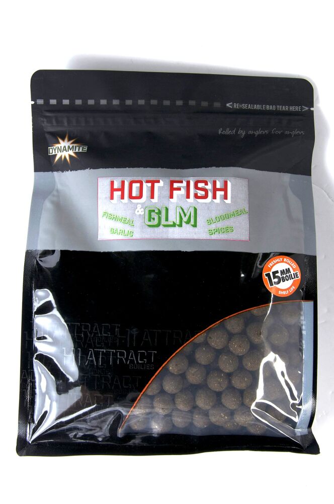 DYNAMITE BAITS KULKI HOT FISH & GLM 1kg 15mm