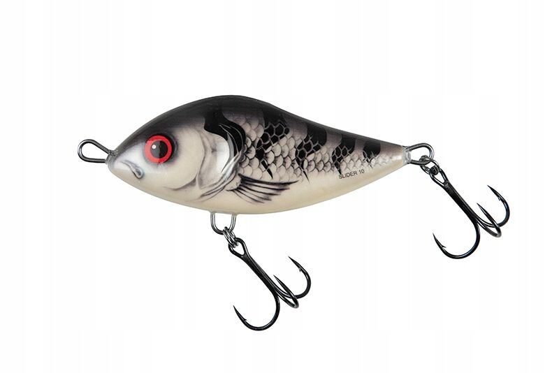 SALMO WOBLER SLIDER SINKING 12cm WHITE STRIPER