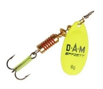 DAM EFFZETT BŁYSTKA FLUO SPINNER 10g 4 YELLOW