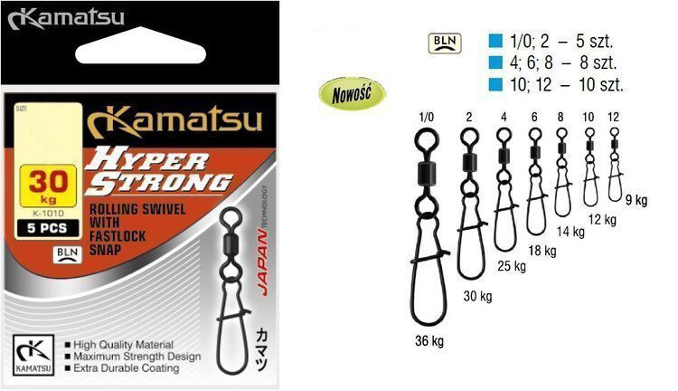 KAMATSU KRĘTLIK Z AGRAFKĄ K1010  8 14kg