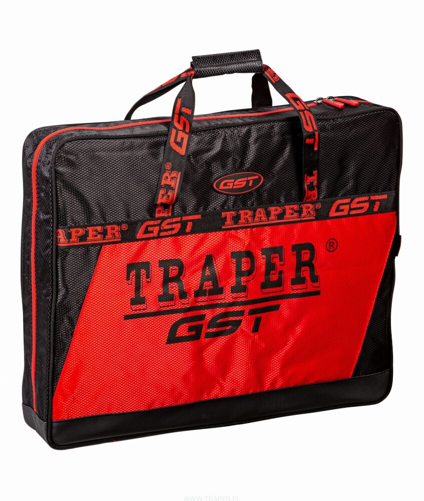 TRAPER TORBA NA ROLKI I GRZEBIENIE GST RED