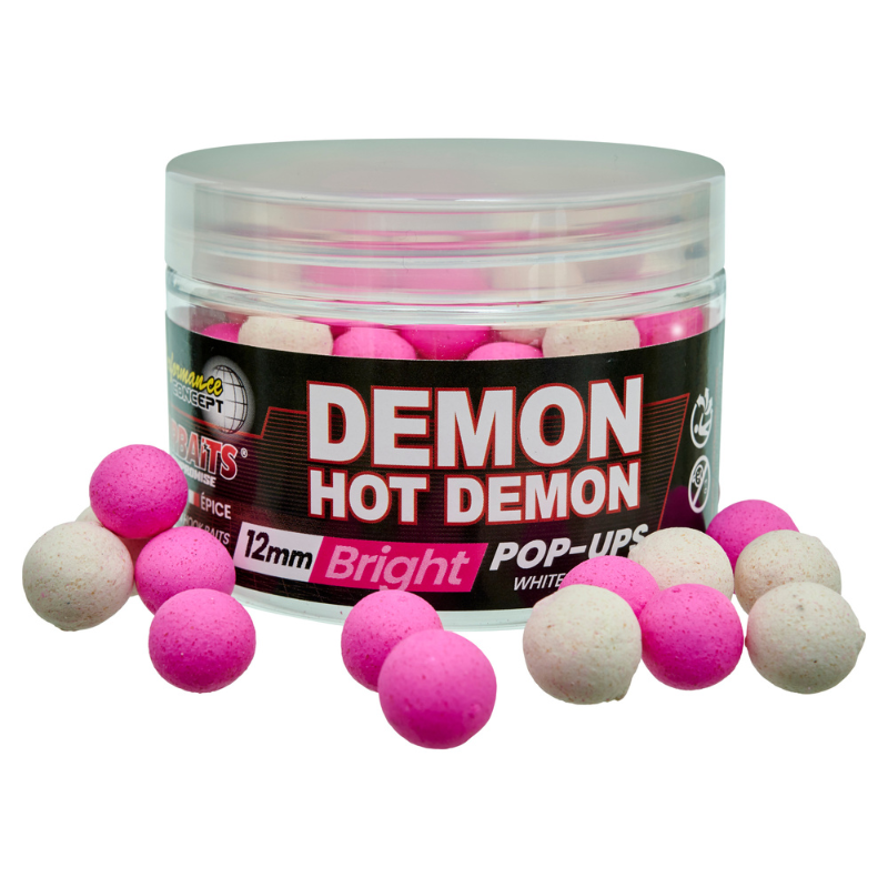 STARBAITS KULKI POP UP 50g HOT DEMON BRIGHT 12mm