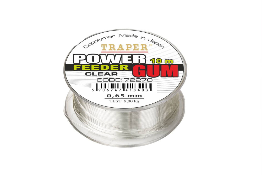 TRAPER POWER FEEDER GUM CLEAR 0,85mm