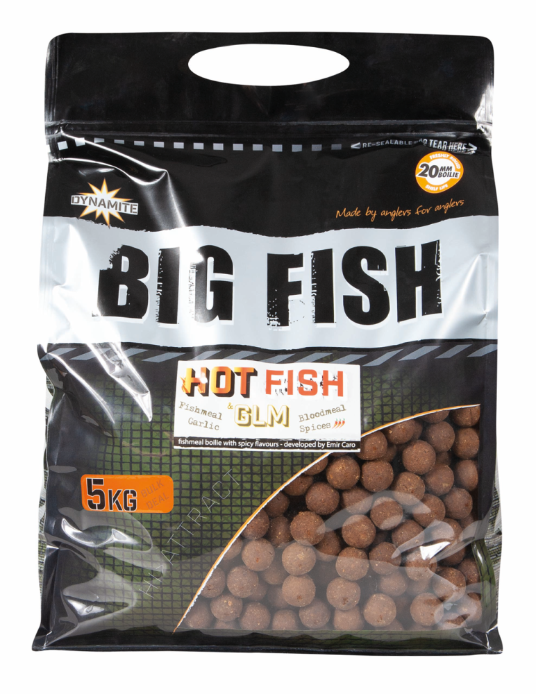 DYNAMITE BAITS KULKI BIG FISH 5kg HOT FISH GLM 20mm