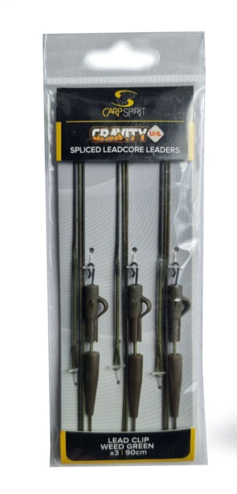 CARP SPIRIT GRAVITY LEADER LEAD CLIP LEADCORE 90cm 3szt